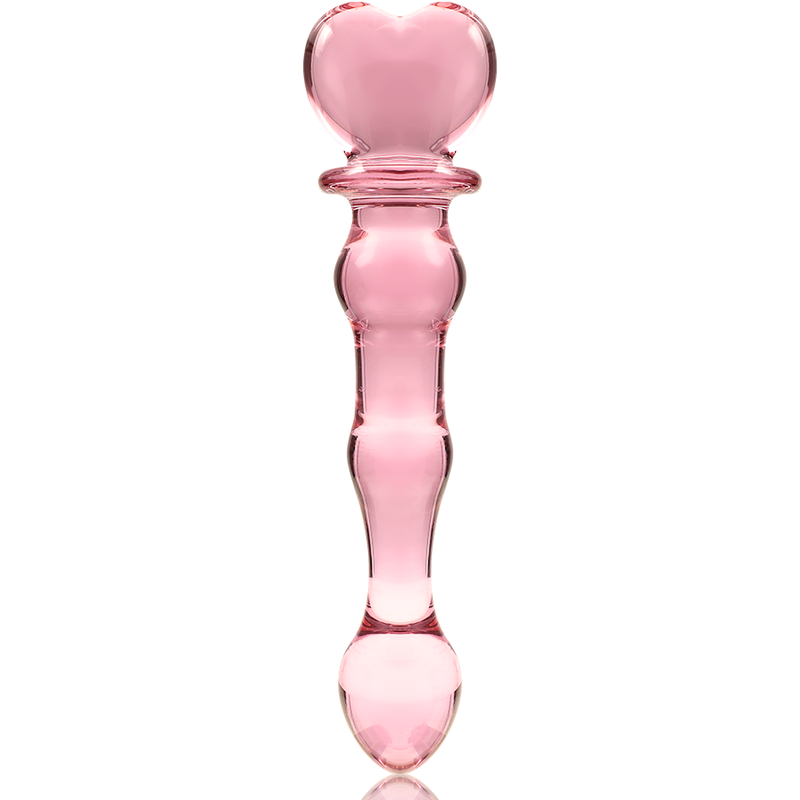 Dildo in vetro borosilicato rosa 20.5 cm — SERIE NEBULA BY IBIZA