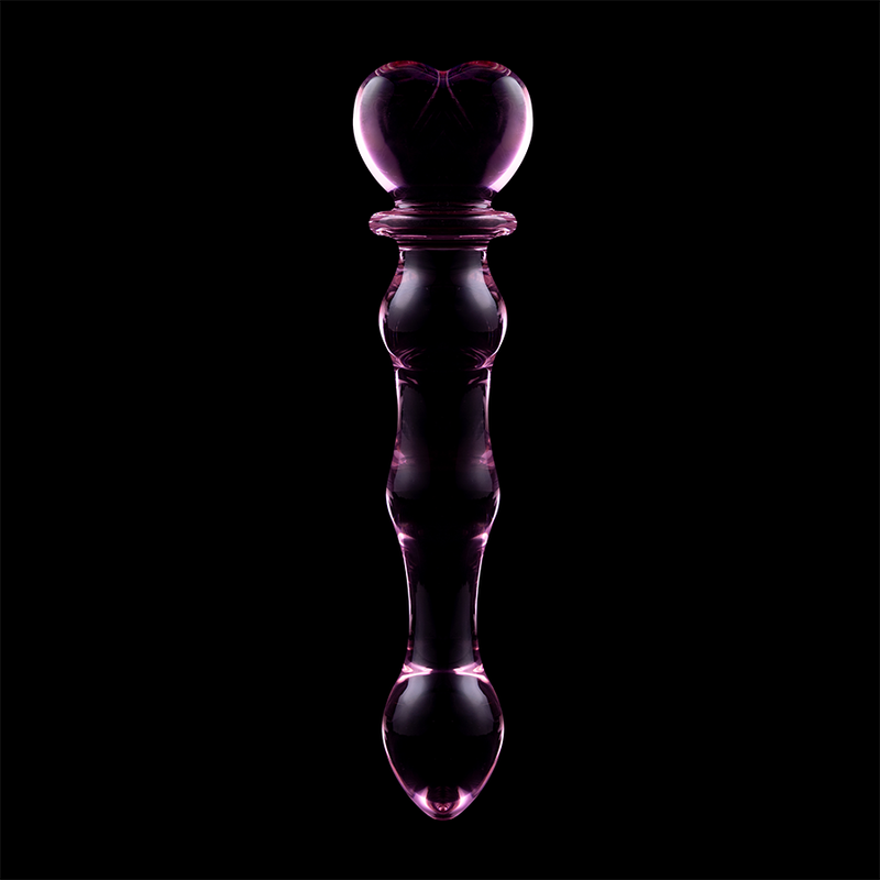 Dildo in vetro borosilicato rosa 20.5 cm — SERIE NEBULA BY IBIZA