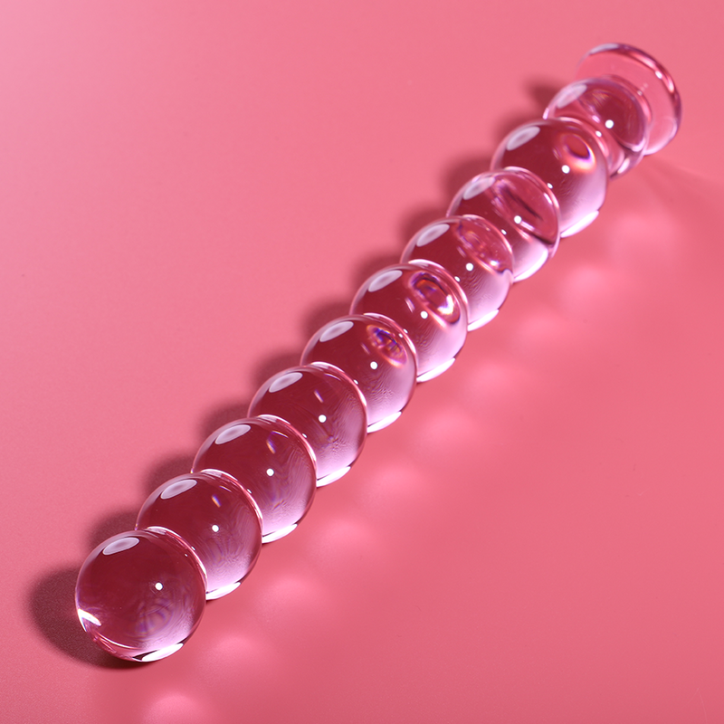Gode en verre borosilicate rose 21,5 cm — NEBULA SERIES BY IBIZA