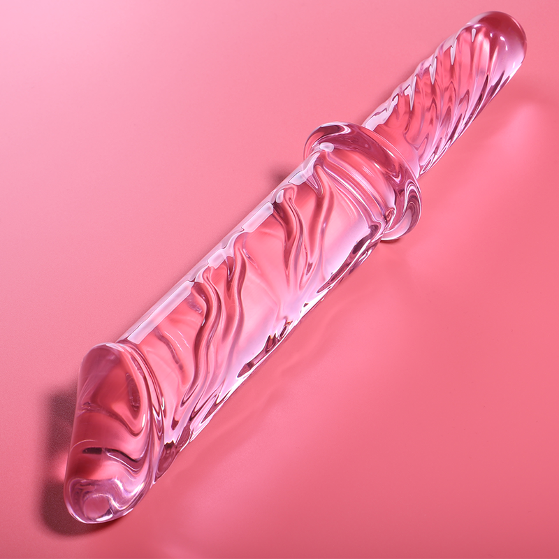 Gode en verre borosilicate rose 28,5 cm — NEBULA SERIES BY IBIZA