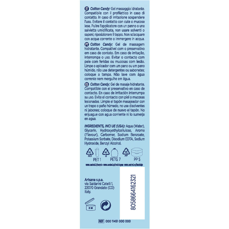 Gel de massage barbe à papa 3 en 1 — CONTROL LUBES