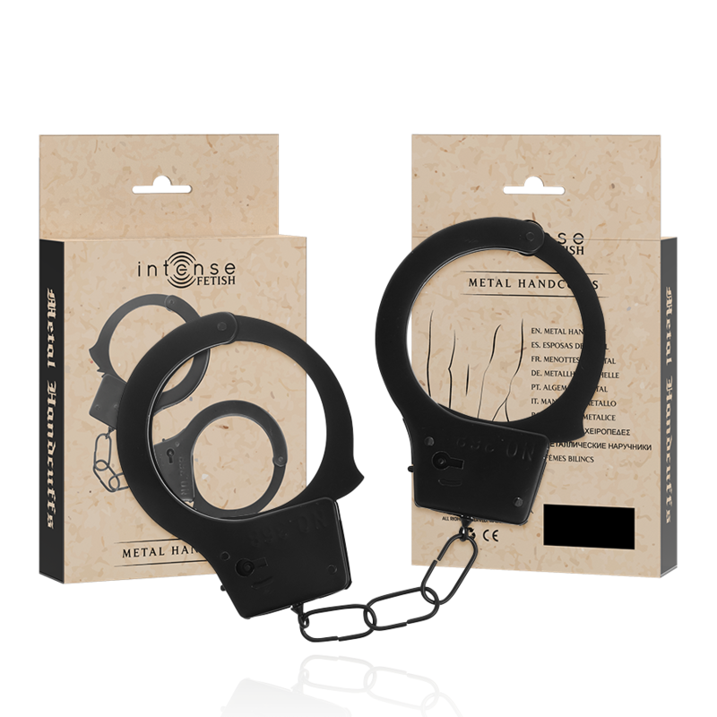 Menottes en métal ajustables pour jeu de pouvoir — INTENSE FETISH