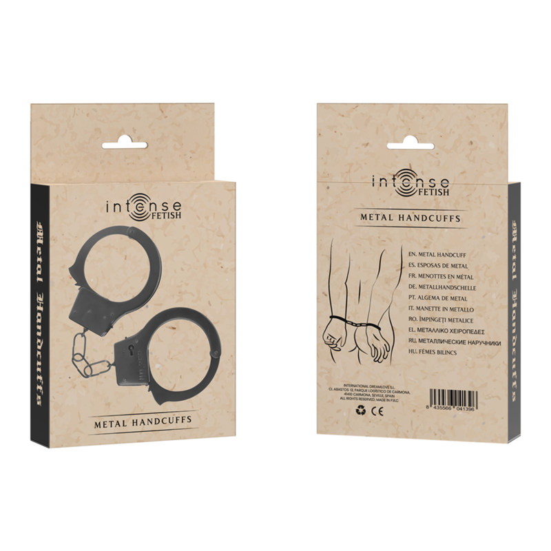Menottes en métal ajustables pour jeu de pouvoir — INTENSE FETISH