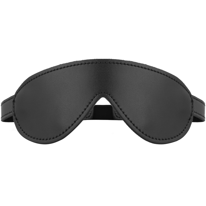 Masque aveugle en cuir végan élégant — INTENSE FETISH