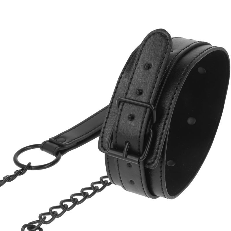 Collier bondage en cuir vegan réglable — INTENSE FETISH