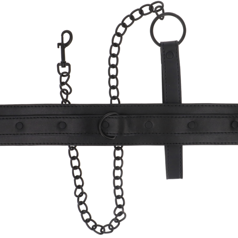 Collier bondage en cuir vegan réglable — INTENSE FETISH