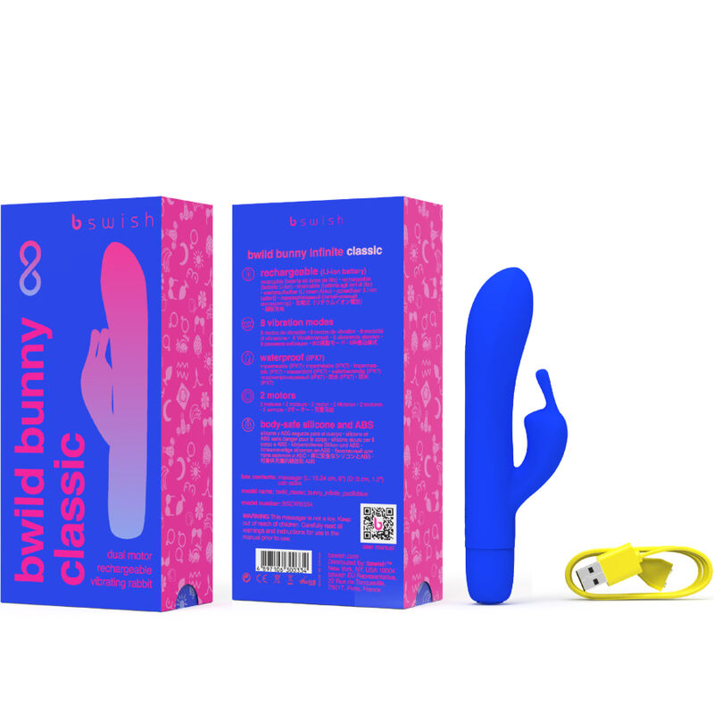 Lapin vibrant rechargeable au silicone soyeux — B SWISH