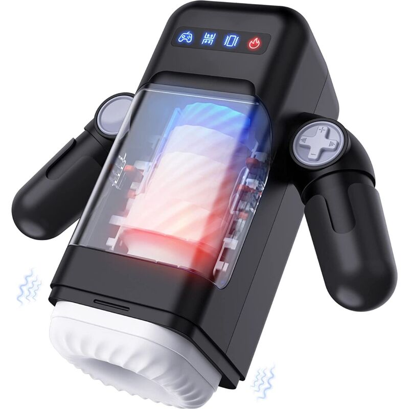 Masturbateur automatique chauffant vibrant avec support smartphone — BAILE FOR HIM