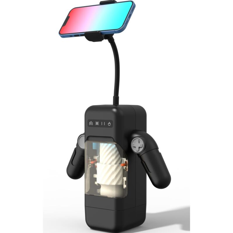 Automatischer vibrierender und beheizter Masturbator mit Smartphone-Halter — BAILE FOR HIM