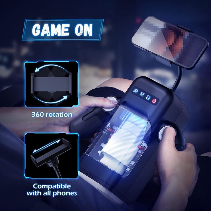 Automatischer vibrierender und beheizter Masturbator mit Smartphone-Halter — BAILE FOR HIM