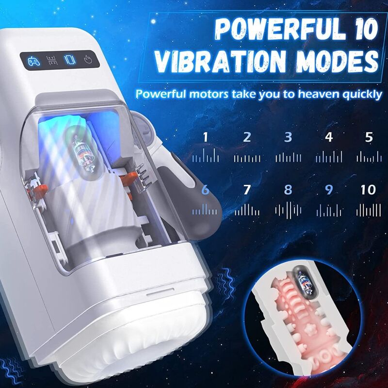 Automatischer vibrierender und beheizter Masturbator mit Smartphone-Halter — BAILE FOR HIM