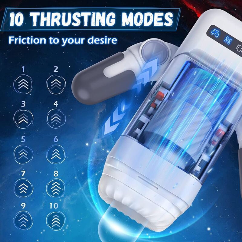 Automatischer vibrierender und beheizter Masturbator mit Smartphone-Halter — BAILE FOR HIM