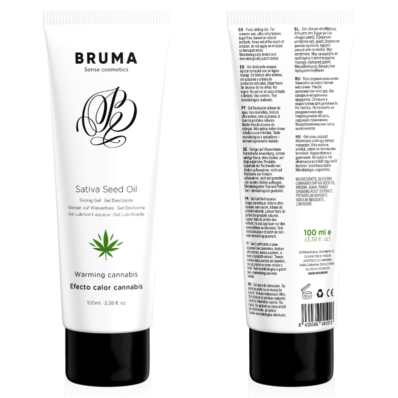 Gel glissant réchauffant saveur cannabis — BRUMA