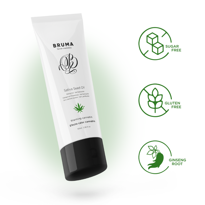 Gel glissant réchauffant saveur cannabis — BRUMA