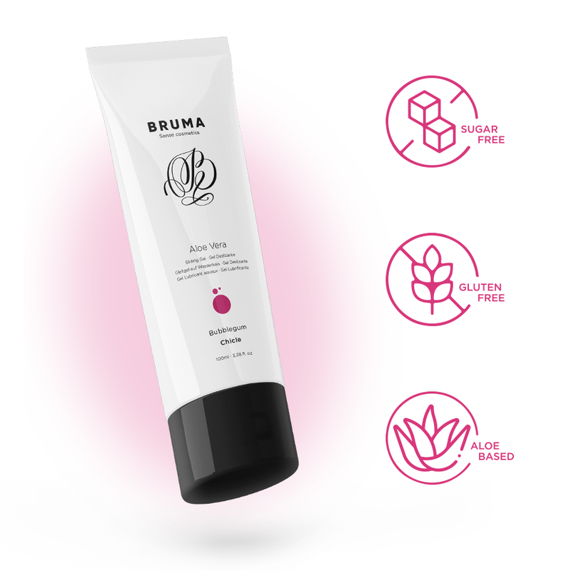Gel glissant à l'aloe vera saveur bubblegum 100 ml — BRUMA