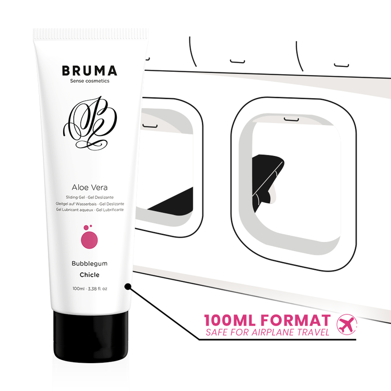 Gel glissant à l'aloe vera saveur bubblegum 100 ml — BRUMA