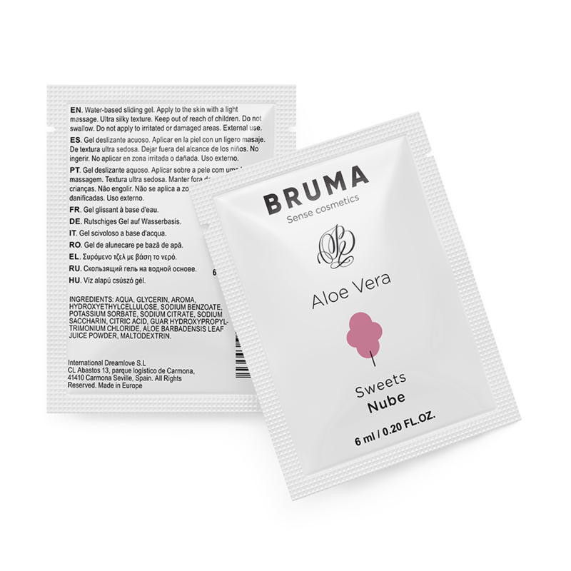 Gel glissant à l'aloe vera saveur bonbons 6 ml — BRUMA