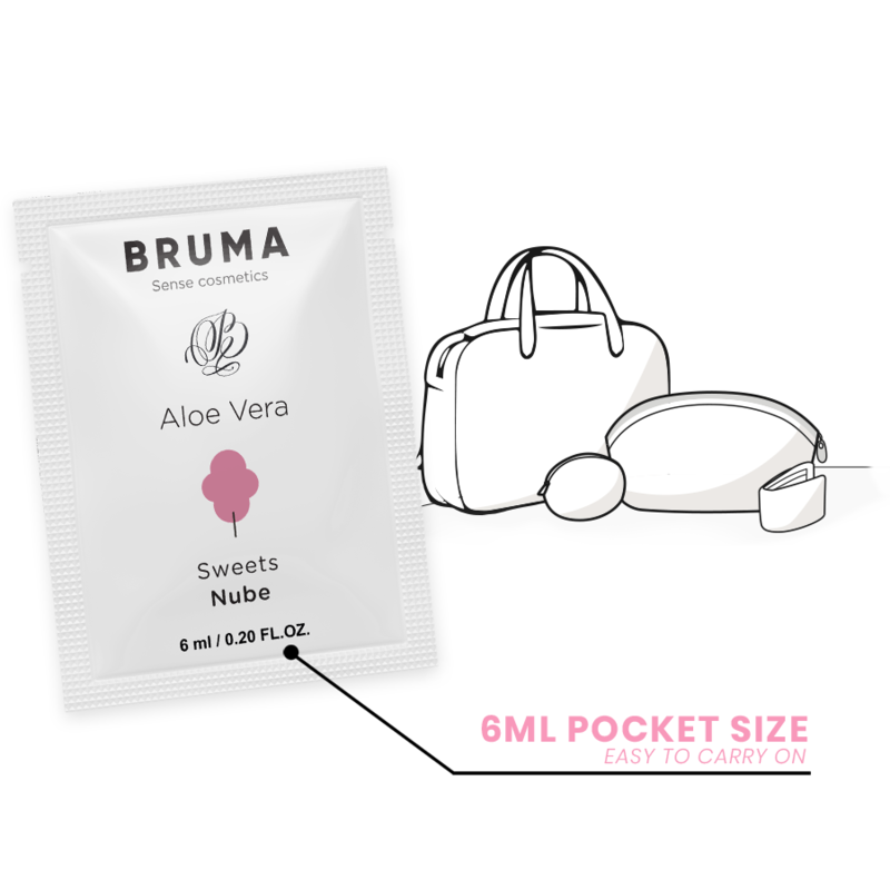 Gel glissant à l'aloe vera saveur bonbons 6 ml — BRUMA