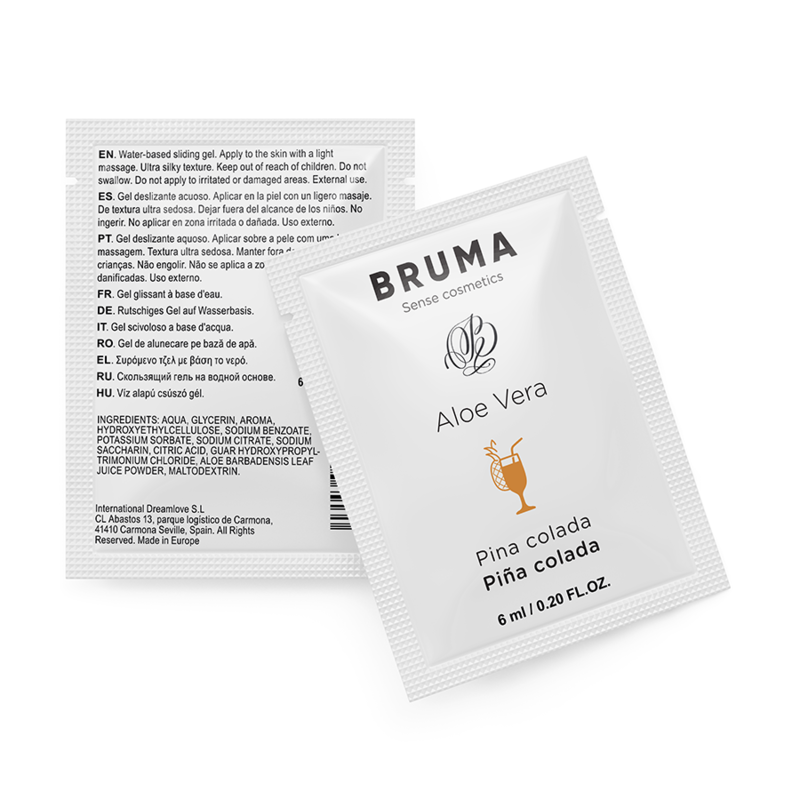Gel glissant à l'aloe vera saveur piña colada 6 ml — BRUMA