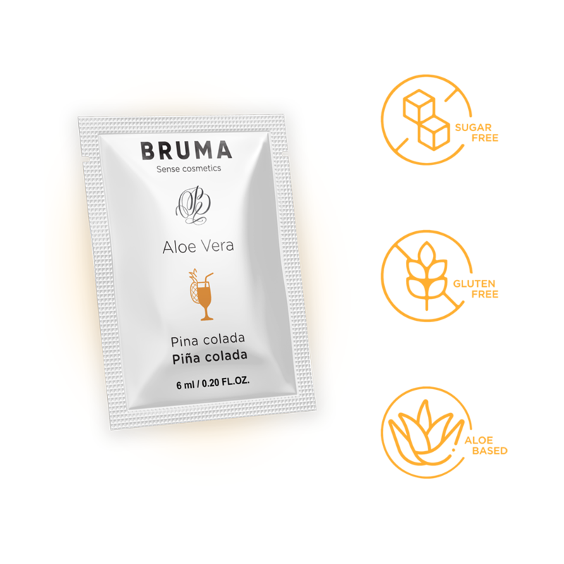 Gel glissant à l'aloe vera saveur piña colada 6 ml — BRUMA