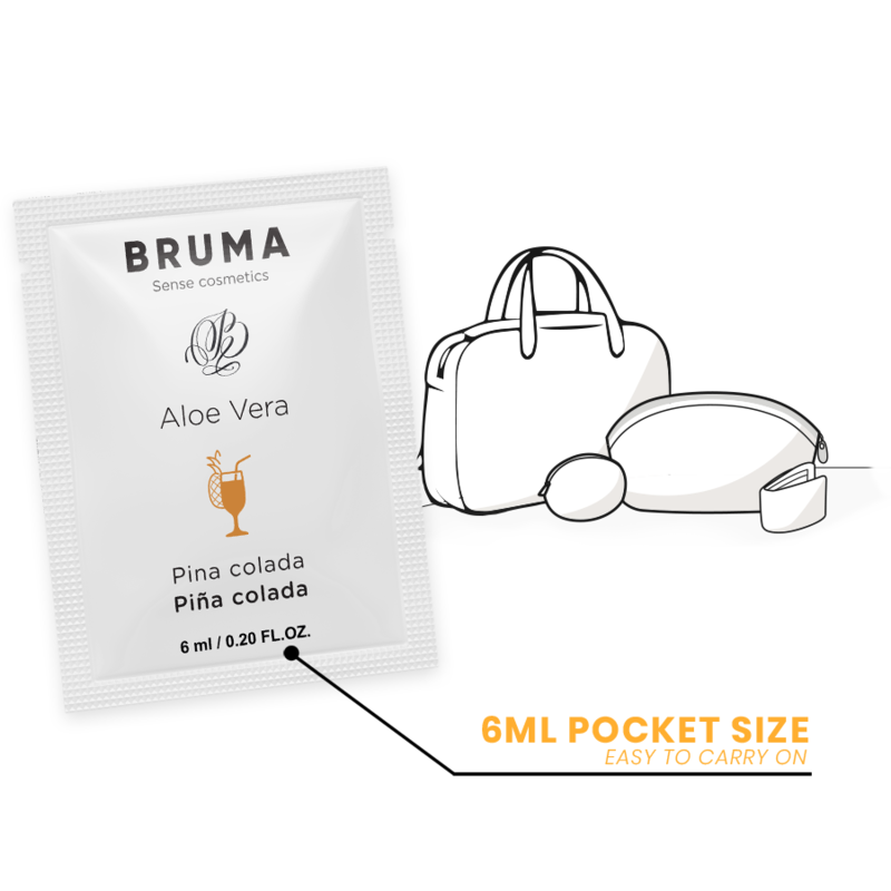 Gel glissant à l'aloe vera saveur piña colada 6 ml — BRUMA