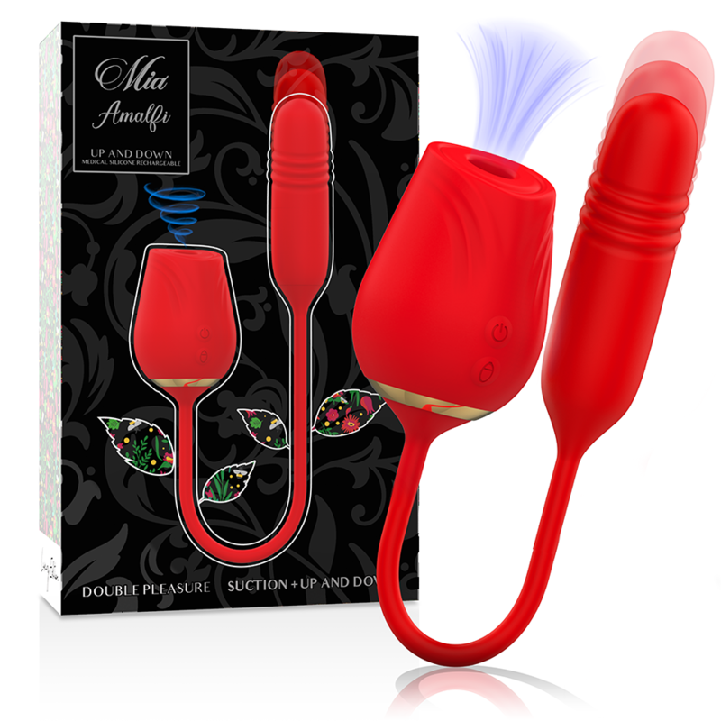 Double masseur vibrant et anal haut et bas — MIA