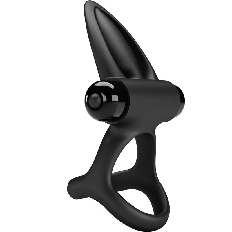 Anneau vibrant couple 10 vibrations silicone noir — PRETTY LOVE MALE