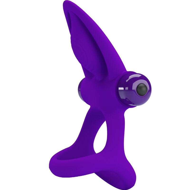 Anneau vibrant silicone violet 10 modes — PRETTY LOVE MALE