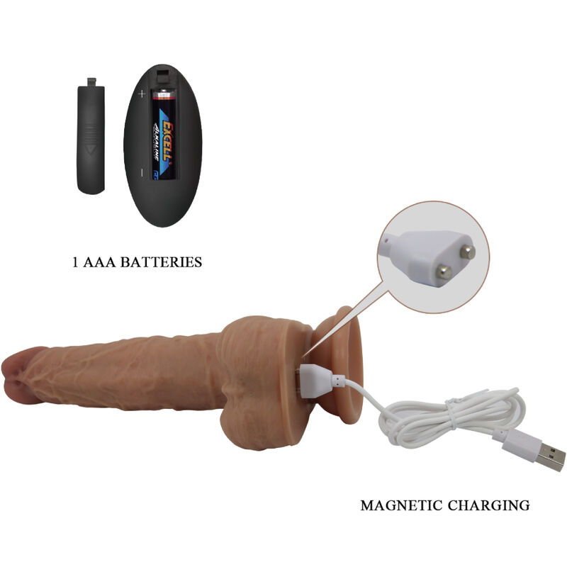 Vibromasseur réaliste télécommandé Jonathan 21 cm — PRETTY LOVE HIGH GRADE