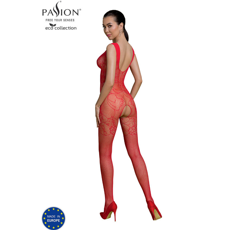 bodystocking rouge éco-responsable — PASSION WOMAN BODYSTOCKINGS