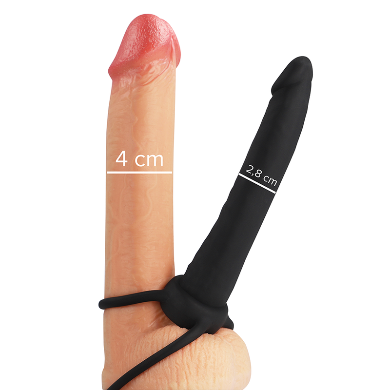 Gode anal double stimulation Onyx avec anneaux — MYTHOLOGY FANTASY DILDO