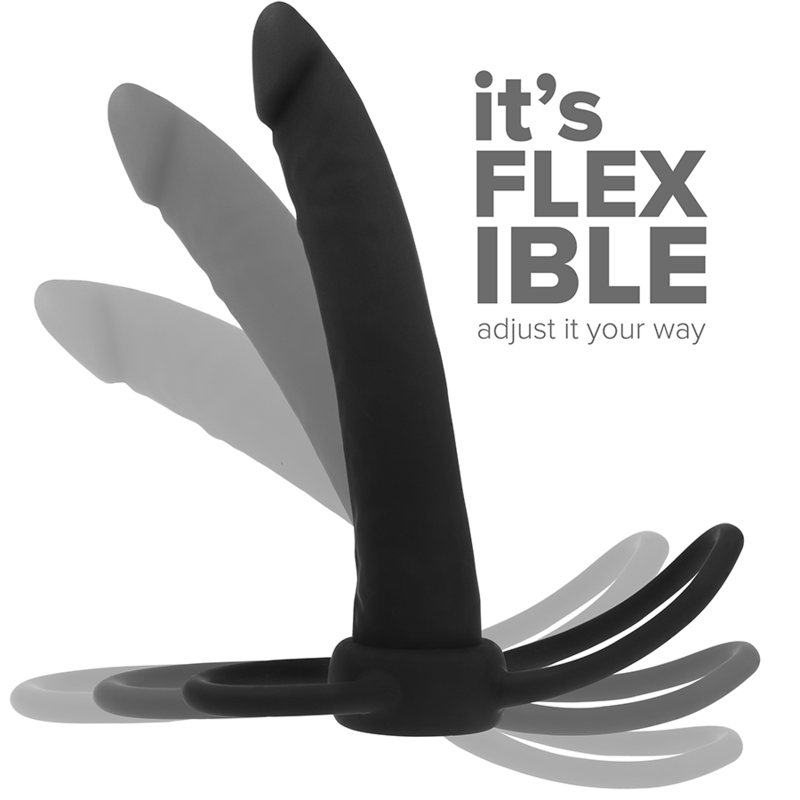 Gode anal double stimulation Onyx avec anneaux — MYTHOLOGY FANTASY DILDO