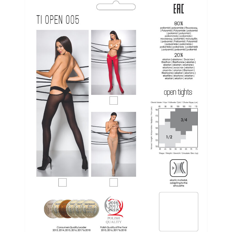 Collant noir 60 deniers à taille basse — PASSION WOMAN GARTER & STOCK
