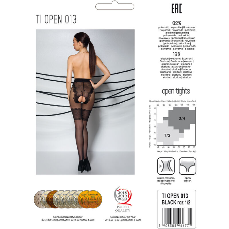Bas collants 3/4 ouverture entre cuisses 20-40 deniers — PASSION WOMAN GARTER & STOCK
