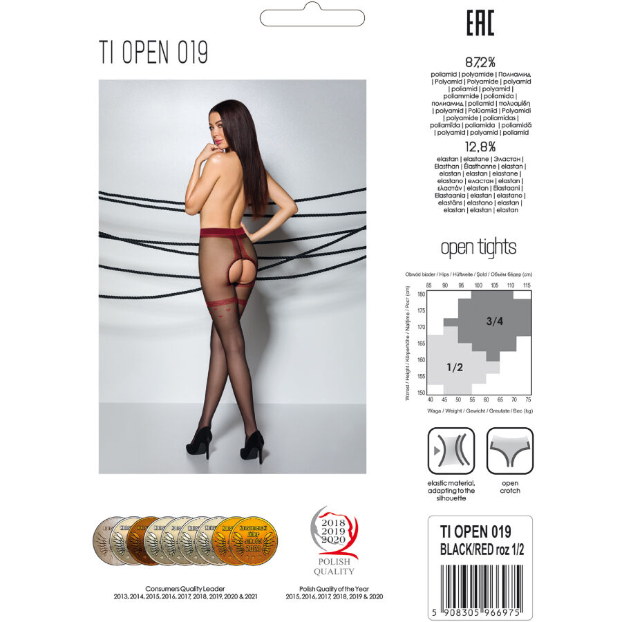 Collants ouverts entrejambe 20 deniers — PASSION WOMAN GARTER & STOCK