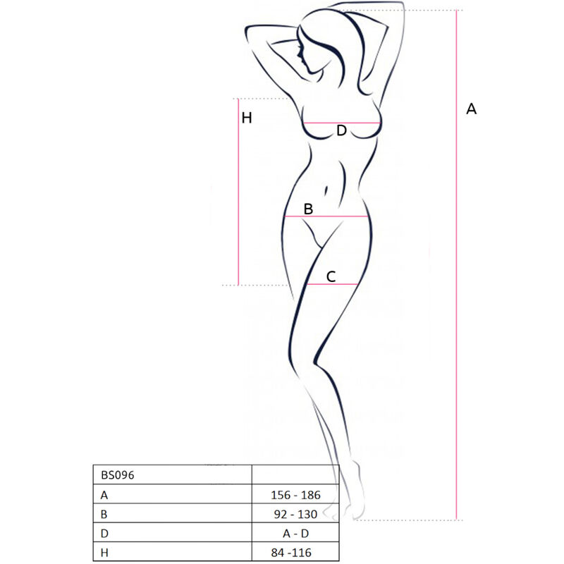 Bodystocking en résille noir taille unique — PASSION WOMAN BODYSTOCKINGS