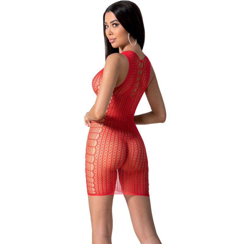 Bodystocking en résille rouge taille unique — PASSION WOMAN BODYSTOCKINGS