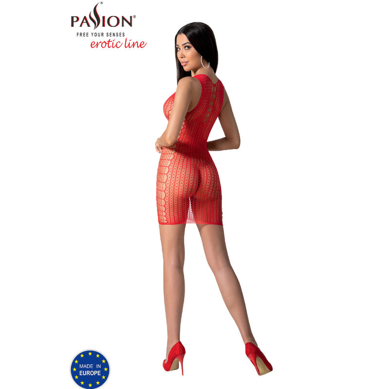 Bodystocking en résille rouge taille unique — PASSION WOMAN BODYSTOCKINGS