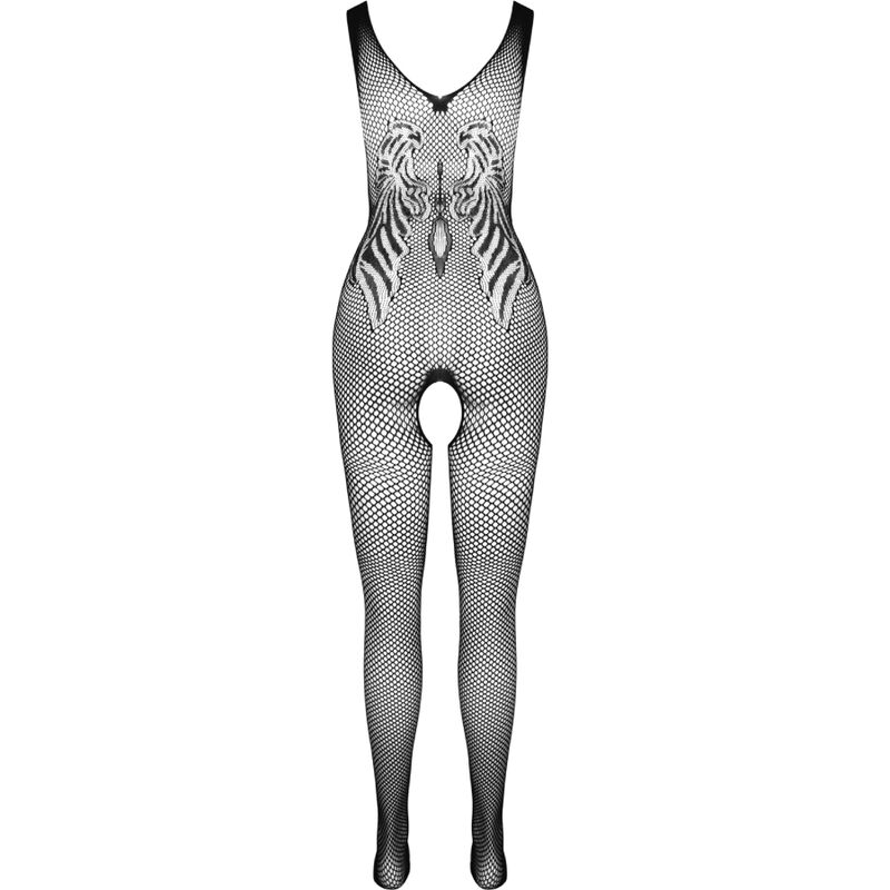 Body stocking noir imprimé passion — PASSION WOMAN BODYSTOCKINGS