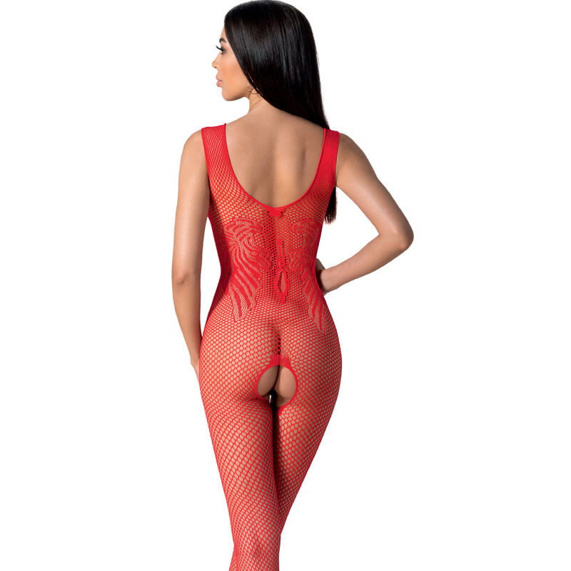 Body stocking rouge en résille — PASSION WOMAN BODYSTOCKINGS