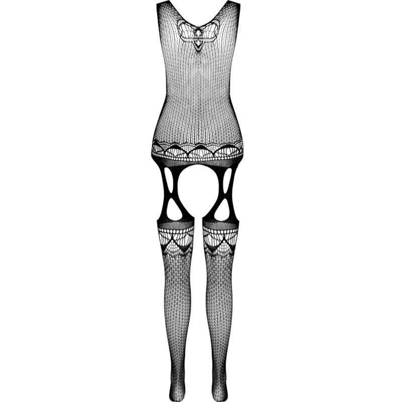 Bodystocking résille imprimé noir taille unique — PASSION WOMAN BODYSTOCKINGS
