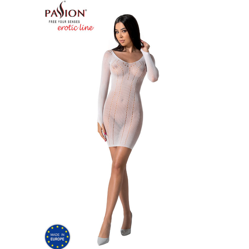 Body résille blanc taille unique — PASSION WOMAN BODYSTOCKINGS