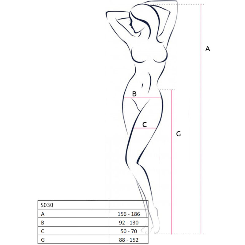 Collants ouverts avec jarretière noire taille unique — PASSION WOMAN GARTER & STOCK