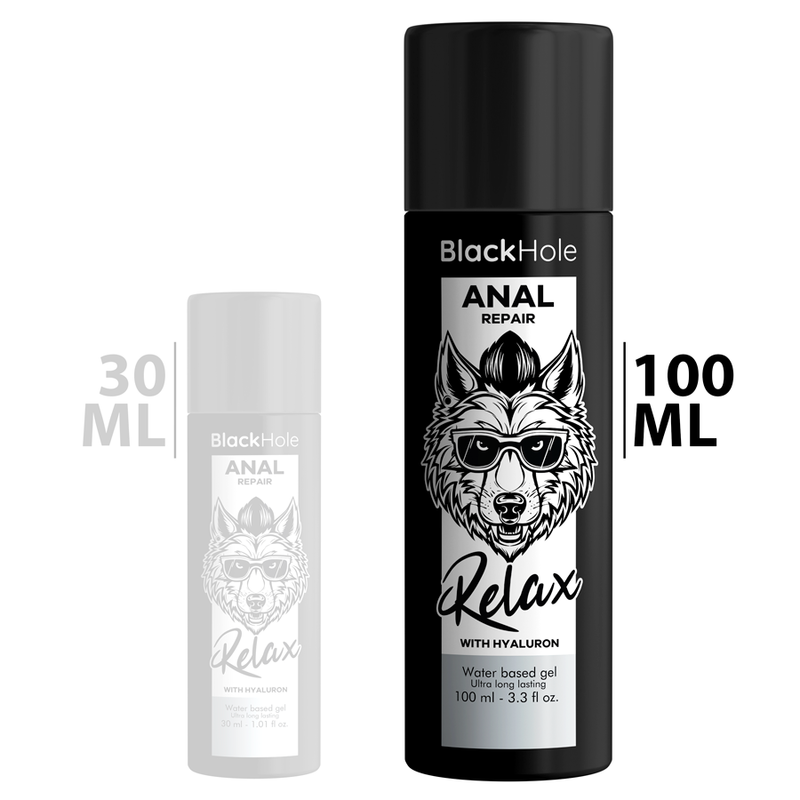 Gel réparateur anal relax à l'acide hyaluronique — BLACK HOLE