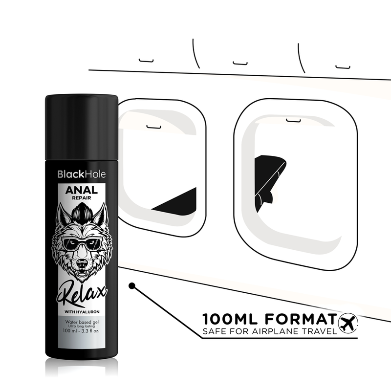 Gel réparateur anal relax à l'acide hyaluronique — BLACK HOLE
