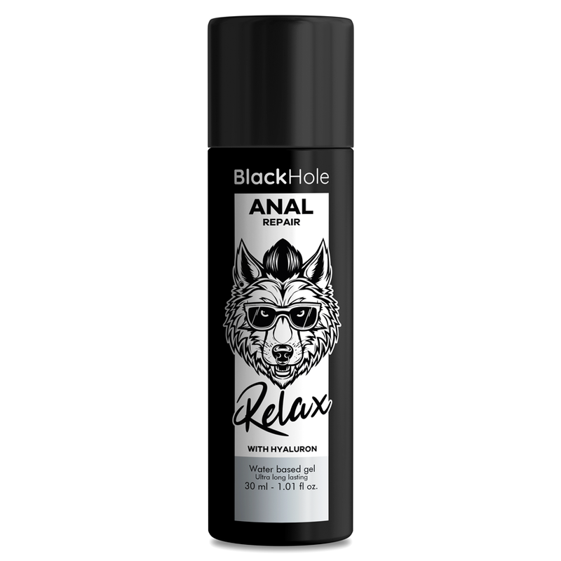 Lubrifiant anal relaxant à l'acide hyaluronique 30 ml — BLACK HOLE