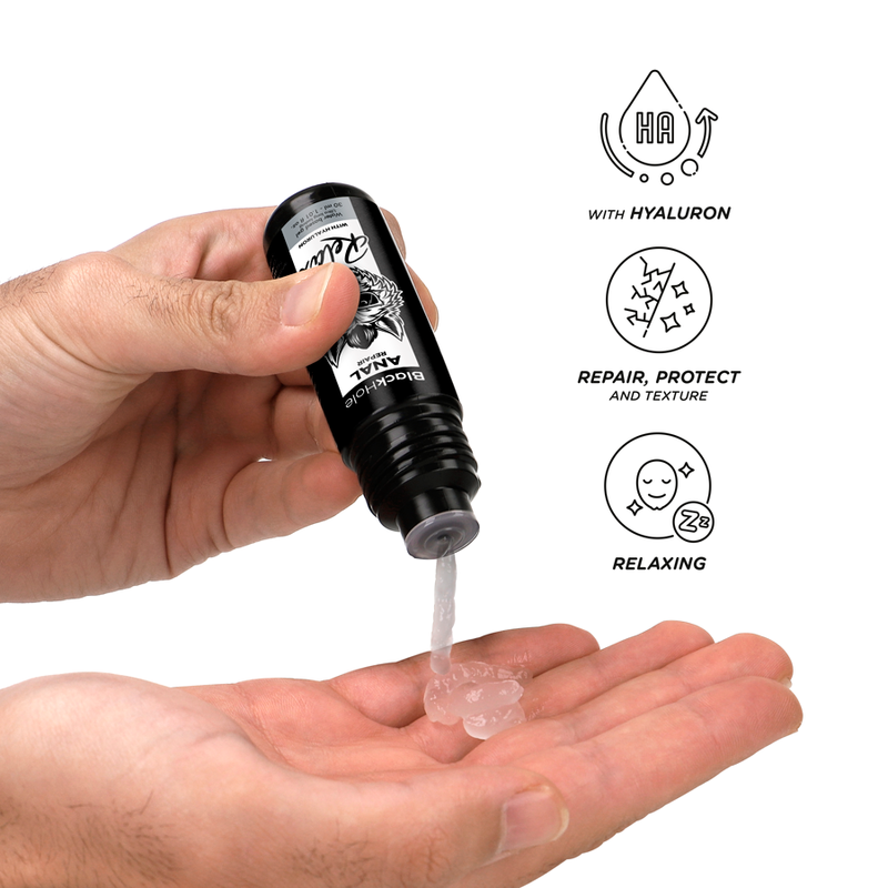 Lubrifiant anal relaxant à l'acide hyaluronique 30 ml — BLACK HOLE