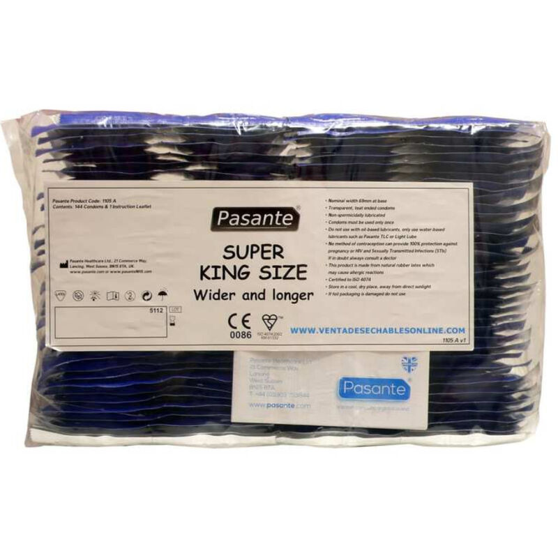 Préservatifs Super King XXL taille large — PASANTE