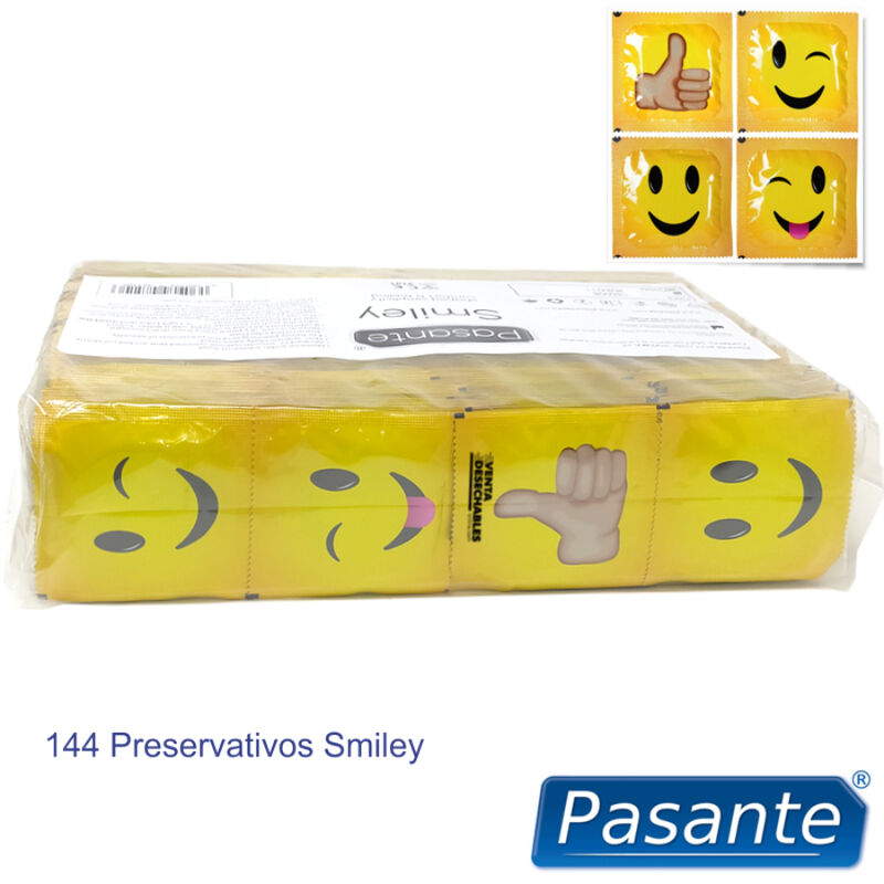 Préservatifs smiley en lot de 144 — PASANTE