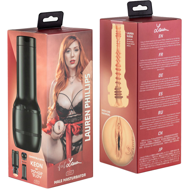 Stroker interactif Lauren Phillips compatible PowerBlow — KIIROO